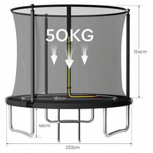 Devoko Fitness Trampolines - 黑色 - 查看 11