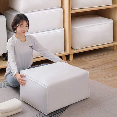 Túi đựng đồ dưới gầm giường cỡ lớn, túi đựng đồ chống thấm nước, chống ẩm bằng chất liệu PEVA, túi đựng quần áo, giày dép, chăn ga gối đệm và nhiều đồ khác.