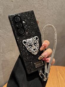 Sequins,Diamond Foldable Phone Case, Fashionable Phone Case, Apple Phone Case, Suitable For Women, Lightweight, Slim, Convenient, Protective Cover, With Lanyard, Elegant, Stylish - Multicolor - View 58