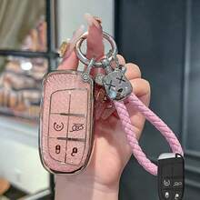 Zinc Alloy Key Fob Cover Suitable For Compass, Grand Cherokee, Liberty, Commander Vehicles - one-size - View 2