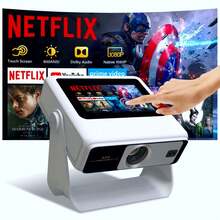 A5Pro Projector, A Smart Dual-Screen Touch Projector For Home Use, With High Resolution, 800LM, 1080P 4K Support, Short-Distance Projection, High Brightness, Ceiling Projection, Wi-Fi 6, Large Screen, Automatic Keystone Correction, Easy Operation, Lightweight, Bluetooth 5.0, Compatible With IOS/Android/PC/DVD/PS Console/SWITCH, Japanese Instruction Manual, Perfect As A Gift, Mini Projector, Projector Compatible With IPhone, Supports PC/Smartphone Screen Mirroring (For Online Classes, Fitness, Office Work, Outdoor Camping), Mini 4K Projector For Students In The Room, Living Room, Or Dormitory, Perfect As A Gift For Holidays Such As Valentine's Day, Christmas, Children's Day, Father's Day, And Mother's Day. - Tipo de Enchufe A Japonés (100V) - Ver 1