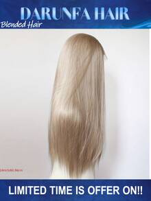 34 Inch 200% Density 613 Lace Front Wig Blended Human Hair 13x4 Blonde Lace Front Wigs 613 HD Lace Frontal Wig For Women 12A Brazilian Straight Human Hair Wig Glueless Wig Pre Plucked With Baby Hair - S613 - View 1