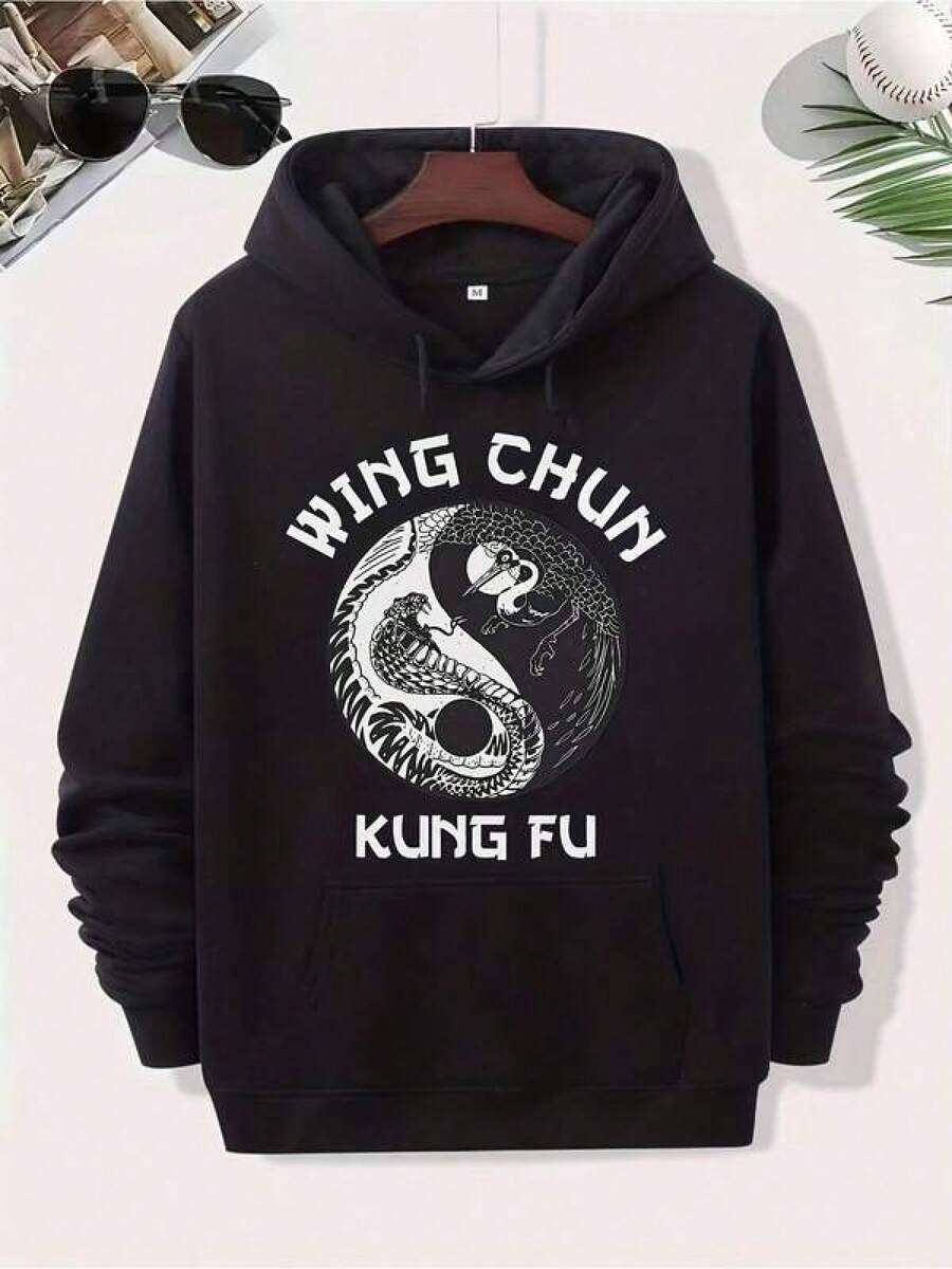 Men Outdoor Hoodies & Sweatshirts - Black - View 1