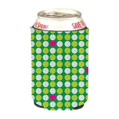 Pickleball Can Cooler Fits Standard Cans Keep Drinks Cool Crafted From Durable Materials Unique Pickleball Patterns Ideal For Events And Gatherings Pickle Love