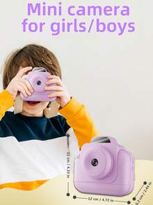 儿童相机套装包含：1 台带即时打印功能的相机、2.4 英寸高清屏幕、16 倍数码变焦、1080P 视频录制、MP3 播放器、20 款相框和 5 款滤镜、4 种镜像效果、3 卷打印纸、USB Type-C 充电线、相机背带、趣味可定制涂鸦打印功能、1300mAh 大容量电池 - 彩色 - 查看 4
