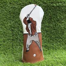 New Golf Club Head Cover, PU Leather Golf Club Head Cover - White - View 8
