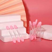 10/20/100pcs Nail Sponge Sticks, Double-Sided Sponge Brush, Ombre Nail Art Brush, Nail Powder Brush, Large Kabuki Mushroom Head Round Brush, Nail Powder Cleaning Tools - Multicolor - View 7