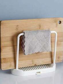 1pc Kitchen Sink Tray Organizer, Suitable For Sponges, Dish Cloths, Rags, Brushes, Scrubbers Storage And Arrangement, Kitchen Storage & Organization , Racks & Holders - Multicolor - View 7