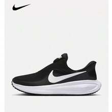 Nike 女士新款轻便透气网眼跑步鞋 - 黑與白 - 查看 8