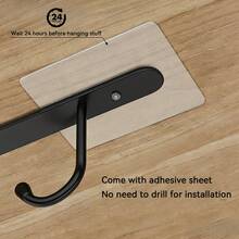 Stainless Steel Cup Hooks, Multi-Functional Hanging Rack, Heavy Duty Rust-Proof Coffee Cup Holder, Under Cabinet Kitchen Organizer, Key & Belt Holder - Multicolor - View 8