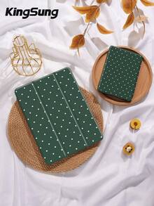 Polka Dot & Minimalist Pattern Tablet Protective Case, Compatible With  9.7/10.2/10.5/10.9/12.9/Pro 11 (10th Gen), Galaxy Tab S6 Lite 10.4", Kindle Paperwhite 12th Gen (2024), Kindle 11th Gen (2022), Offers Soft Shock-Proof Protection, Supports Smart Stand/Auto Wake/Sleep Function - 多色-10 - 查看 5