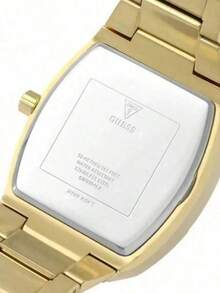 Guess Women's Metal Watch, Elegant Barrel-Shaped Stainless Steel Wristwatch, Sparkling Fully Paved Multifunctional Quartz Watch, Aesthetic Jewelry Style Fashion Accessory GW0104L2 - Gold - View 9