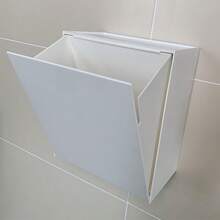 Portarrollos de papel higiénico para baño, caja de papel higiénico sin taladro, portarrollos de baño impermeable, portarrollos de papel higiénico de pared, caja de pañuelos - bote de basura gris - Ver 8