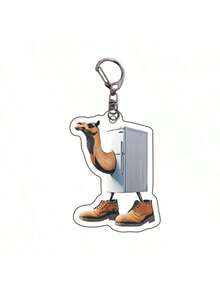 5pcs/10pcs/1pc Acrylic Mythical Creature Keychains From Shan Hai Jing, Quirky Abstract Design, Random Delivery, Popular Gift - Multicolor - View 8