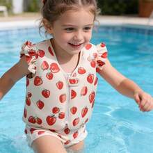 Polyester Buoyancy Vest & Shorts Set For Girls, Suitable For Water Sports Activities Like Boating, Canoeing And Swimming - Multicolor - View 9