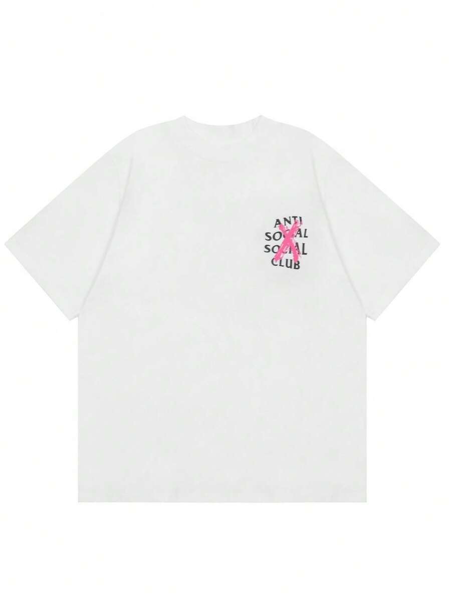 Anti Social Söcial Club Cancelled T-Shirt, Anti Social Shirt, Unisex Tshirt, Gift For Women Men, Top Women Mens Wear - White - View 1