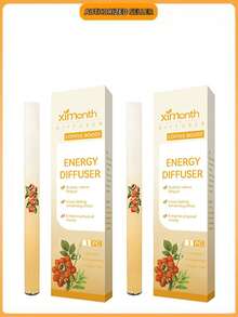 Natural Herbal Mint Infused Nasals Inhaler, Diffuser Stick Vapor Pen For Stuffy Nose & Fatigue Relief, Instant Refreshment, Portable Smoking Cessation Aid, 600 Uses, Yellow - 黃色 - 查看 9