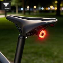 TOSUOD Super Bright Bicycle Tail Light, USB-C Rechargeable Warning Light With Brake Sensing Function, 5 Lighting Modes, IPX5 Waterproof Aluminum Alloy Bicycle Accessory - Multicolor - View 6
