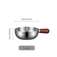 1件装不锈钢胡桃木手柄厨具 - 易于清洁，可重复使用，适用于制作酱汁和牛奶，也适用于婴儿辅食、汤、酱料 - 经久耐用的厨房厨具，符合人体工程学手柄，婴儿辅食厨具，优雅的厨房用品，耐用的厨房用品 - 彩色 - 查看 13