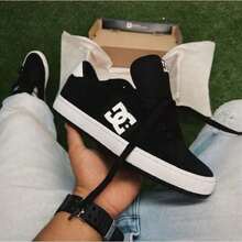 DC Men's Casual Sneakers In Black And White | Skate Style, Comfortable And Versatile - màu đen - Xem 7