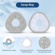BUXEBUX 22 Pack Replacement Parts For Narwal Freo Z Ultra Robot Vacuum Cleaner Spare Accessories Kit, 1 Main Roller Brush, 4 Hepa Filters, 4 Mop Pads, 6 Dust Bags, 6 Side Brush, 1 Clean Tool - ColorF - View 8