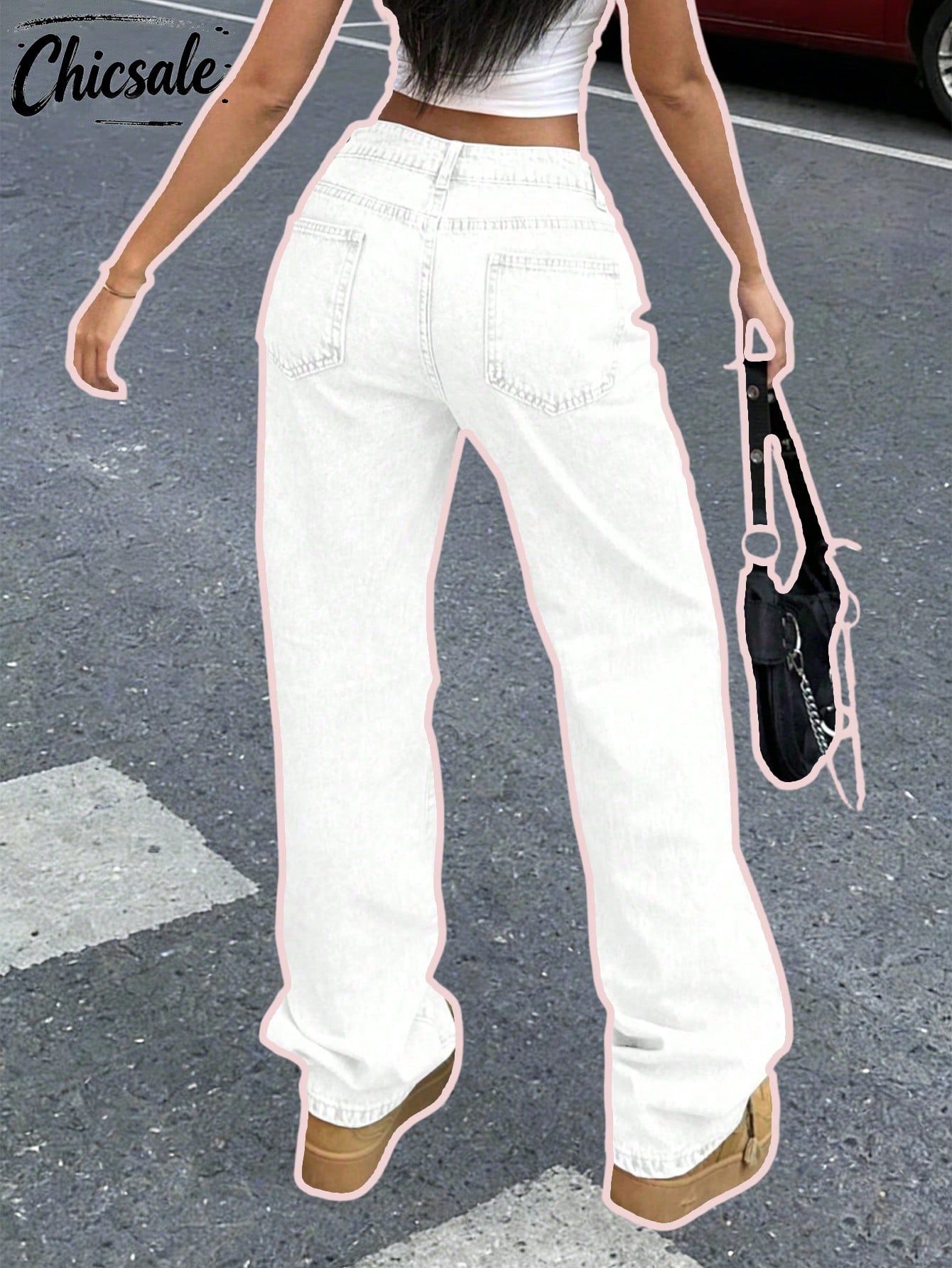 Wide leg jeans