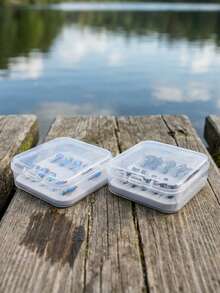 GOTURE 20pcs Micro Fishing Hooks Set, Rapid Sinking Poisonous Mosquito Hooks + Small Fish Hooks Suitable For Catfish/White Bass/Small Fish, Professional Lure Micro Nano Insect Bait - Multicolor - View 8