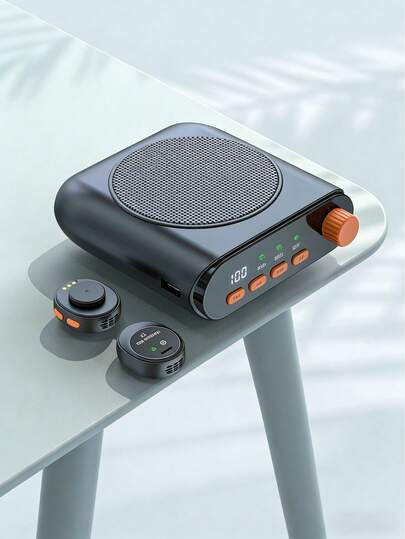 2025 New Wireless Lavalier Mic With Amplifier - Mini Portable "Voice Booster" For Tour Guides, Teachers & Class Use, Crystal-Clear Sound, Easy Clip-On Design