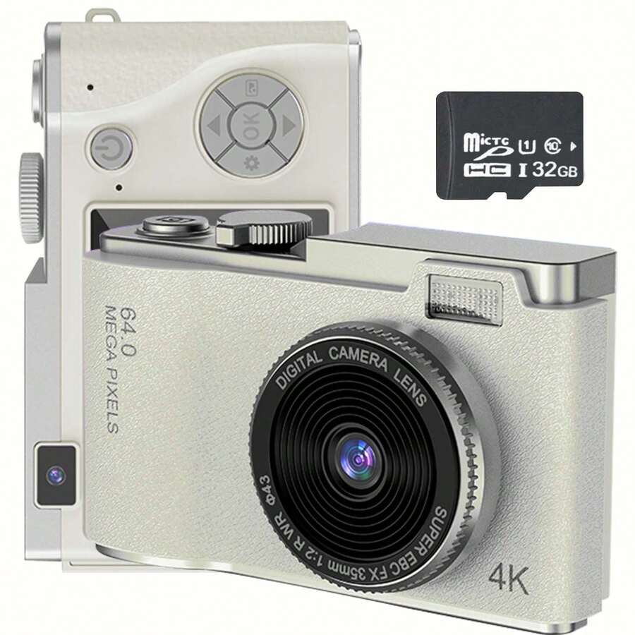 48MP HD Digital Camera For Kids, Digital Zoom Clear Imaging, Portable For Travel & Outdoor, Life Recording, Comes With 32GB Memory Card, Suitable Gift For Boys & Girls Aged 3-12 - Multicolor - View 1