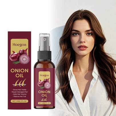 洋葱护发精油 - 温和滋养头皮和头发，质地轻盈不油腻