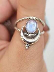 1 pieza Anillo de moda para mujer como regalo del Día de San Valentín, joyería para fiesta de aniversario de boda - 1# - Ver 3