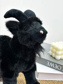 Muñeco de peluche de cabra de 35 cm/13.78 pulgadas, muñeco de peluche suave de animal de granja, muñeco de peluche adorable de cabra adecuado como regalo de cumpleaños o festivo para niños y niñas, decoración de dormitorio, colección de animales de granja - Multicolor - Ver 8