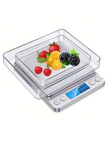 3000g/0.1g High Precision Multi-Function Compact Stainless Steel Digital Scale. This Mini Electronic Scale Features A Backlit LCD Display, Providing Professional Jewelry, Leather, And Computer Scale Functions, Suitable For Weighing Jewelry, Precious Metals, Gemstones, Powders, And Other Small Items. Batteries Not Included. [Special Offer] - Multicolor - View 11