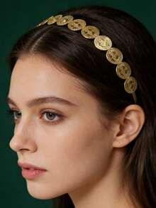 1 件复古合金宫廷风格镂空花冠，适合女士、派对婚礼新娘头饰万圣节 - 皇冠 - 查看 15