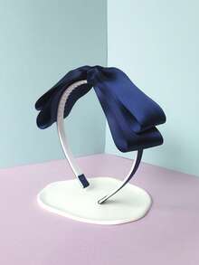 1 件装 女孩发带蝴蝶结 时尚弯腰 青少年缎带蝴蝶结发箍 日常佩戴 - A - 查看 5