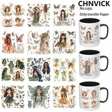 CHNVICK 12PCS/SET UV DTF Cup Wraps Style Self-Adhesive Sticker For Coffee Cups, Water Bottles, Home Decor, Laptops And Refrigerator DIY Crafts(Mug Not Included) - Multicolor - View 8