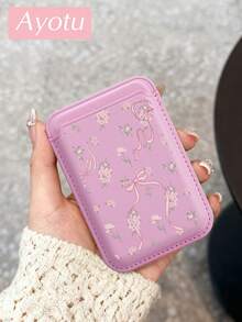 Ayotu 1 chiếc ốp lưng điện thoại kiêm ví từ tính hình hoa và nơ, tương thích với iPhone 12 13 14 15 16 Pro Max Plus Mini, có khe đựng thẻ, thích hợp làm quà tặng cho mẹ, gia đình, bạn bè, sinh nhật, lễ hội, có các màu hồng, trắng, xanh dương, đen, nâu. - Nhiều màu - Xem 17