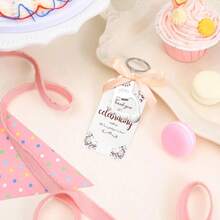 48pcs Baby Shower Party Favors, Bottle Openers, Gift Tags, Baby Footprint Bottle Openers, Party Decorations Or Souvenirs For Guests - Multicolor - View 3