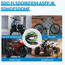 Candado de cadena de bicicleta resistente de 3.2 pies con combinación de 5 dígitos, cadena resistente a cortes de 6 mm para bici - como en la foto - Ver 5