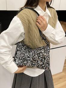 Elegant And Fashionable Multi-Purpose Shoulder Bag, 2026 New Model, Retro And Versatile Style Bag, Elegant Women's Bag - Silver - View 9