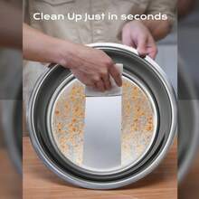 5L Premium Stainless Steel Buffet Server Set - Full Heating Tray - Suitable For Parties, Weddings, Catering Events, Graduation Seasons - Round Furnace - 5L - View 7