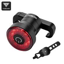 TOSUOD Super Bright Bicycle Tail Light, USB-C Rechargeable Warning Light With Brake Sensing Function, 5 Lighting Modes, IPX5 Waterproof Aluminum Alloy Bicycle Accessory - Multicolor - View 15