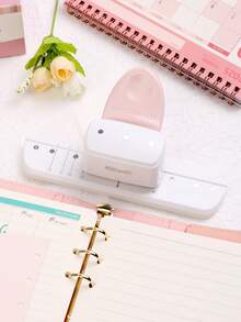 3-Hole Punch, Suitable For A5, A6, A7 Size, 8-Page Capacity, Applicable For Daily Planners, Scrapbooks, Adjustable Hole Puncher - Multicolor - View 9