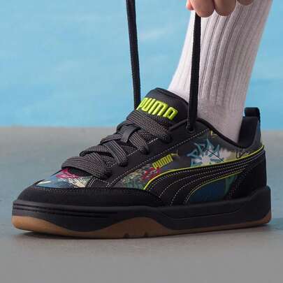 Puma Retro Casual Sneakers, Couple's Canvas Shoes, Park Lifestyle Draw, Men's & Women's Lightweight Comfortable Low-Top Shock-Absorbing Soft-Sole Commuting & Travel Shoes, 406664-01