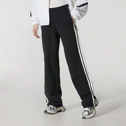 Adidas Women's Knit Straight Leg Pants, Soft & Comfortable For Outdoor, Running, Training, Fitness, Casual Wear. Suggest Ordering One Size Down