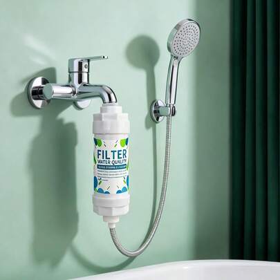 1pc Faucet Water Filter, Drinking Water Tap Filter, Enjoy Clear And Drinking Water, Drinking Water Filtration Uses PP, Universal, Quick Descaling