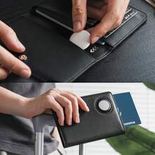 ¡RecomendadoVULKIT - Soporte para pasaporte con ranura para Airtag, piel de napa de alta calidad, bloqueo RFID Airtag portafolios para pasaporte, negro (Nappa Black), 5.9" x 4.2" x 0.78", Soporte para pasaporte¡Top de Temporada - Rosa napa - Ver 6