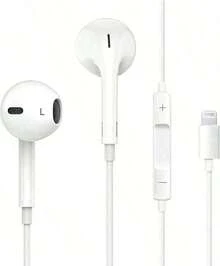 Headphones For IPhone Wired Earbuds With Built-In Microphone & Volume Control Nosie Reduction Lightning Earphones Compatible With IPhone 14/13/12/11/XR/XS/X/8/7/SE/Pro/Pro Max - 白色 - 查看 8