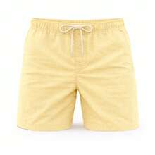 1 Summer Spring Spring / Summer / Autumn Spring / Summer Regular Fit Eyelet Drawstring Beach For Going Out Weekend Casual Holiday Father's Day Valentine's Day Christmas - Amarillo - Ver 2