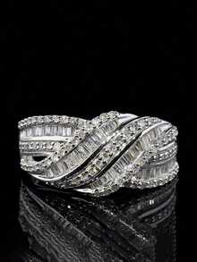 1 PC Fashion Cubic Zirconia Ring For Women For Valentine's Day Gift Wedding Anniversary Party Jewelry - 1# - View 7